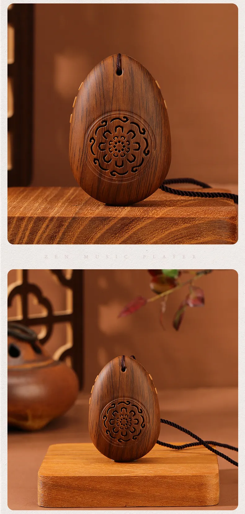 Household Classic High-end Water Droplet Player With 24-hour Cycle, Traditional Mini Portable Charging Small Speaker_voghion.com