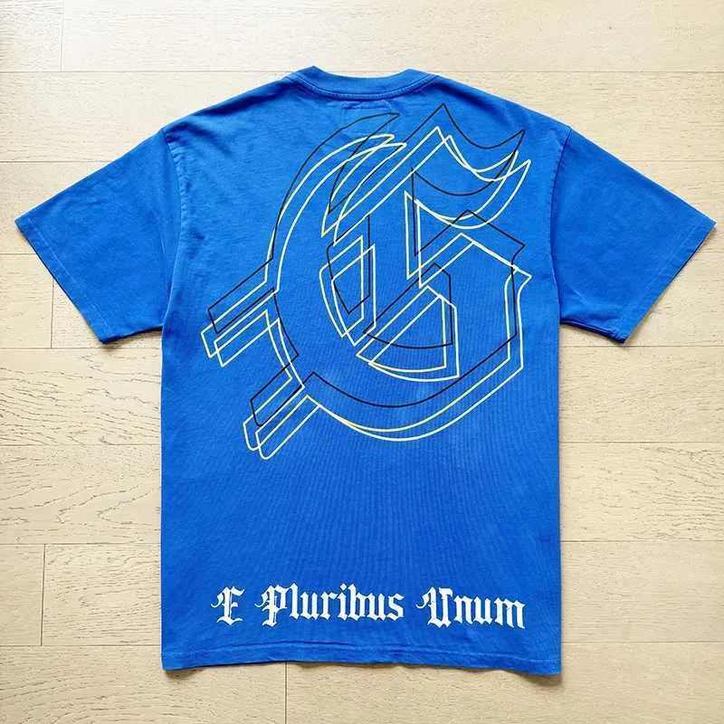 T-shirts Godspd en coton d'été à manches courtes, imprimé squelette d'astronaute rétro, style rock et décontracté, pour hommes et femmes_voghion.com