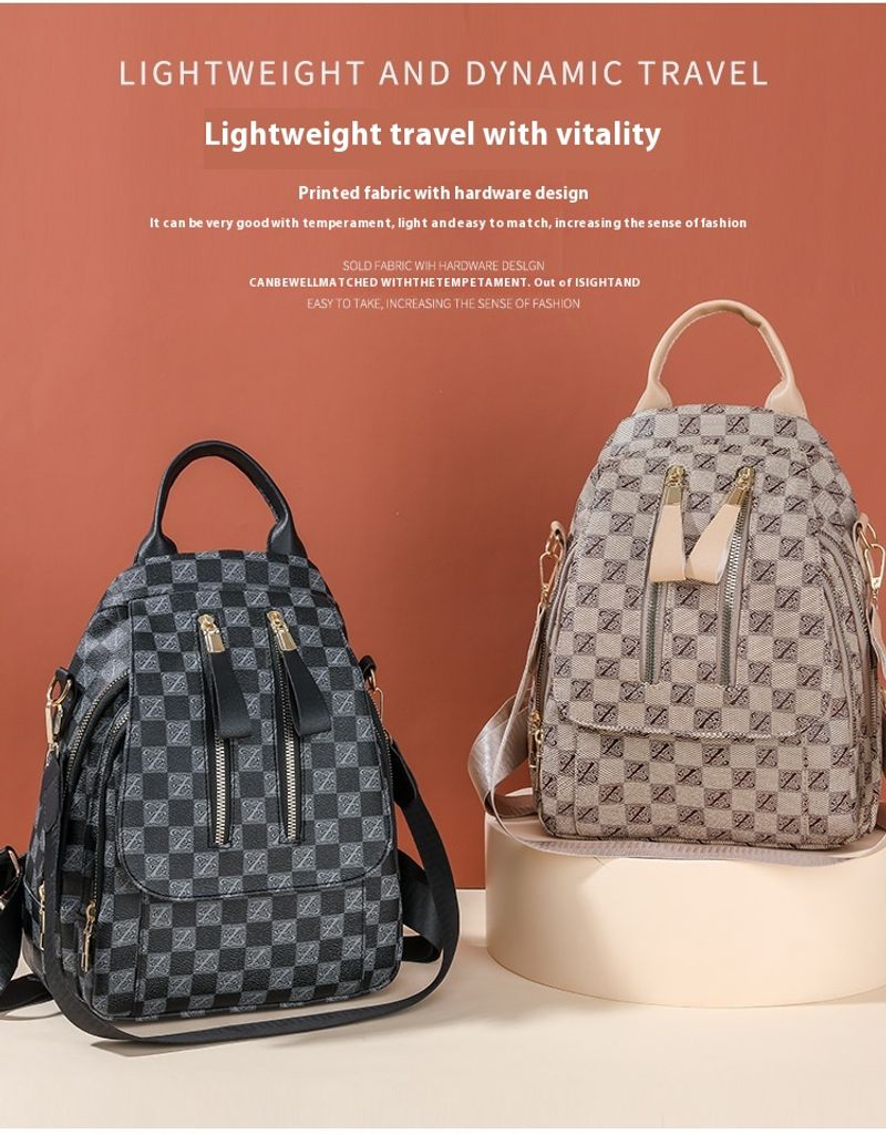 British New Fashion European American Style Retro And Trendy Bra Bag Dual-use Women's Backpack_voghion.com