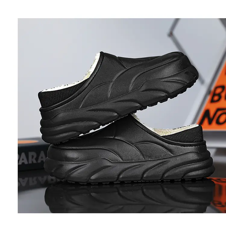 Dikke katoenen pantoffels voor koppels zijn modieus en warm, en mannen en vrouwen hebben het gevoel dat ze op stront stappen._voghion.com