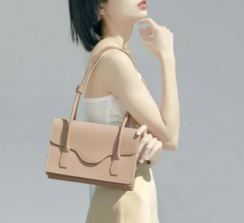Borsa da donna in pelle con una spalla, portatile, alla moda, semplice, da ascella_voghion.com