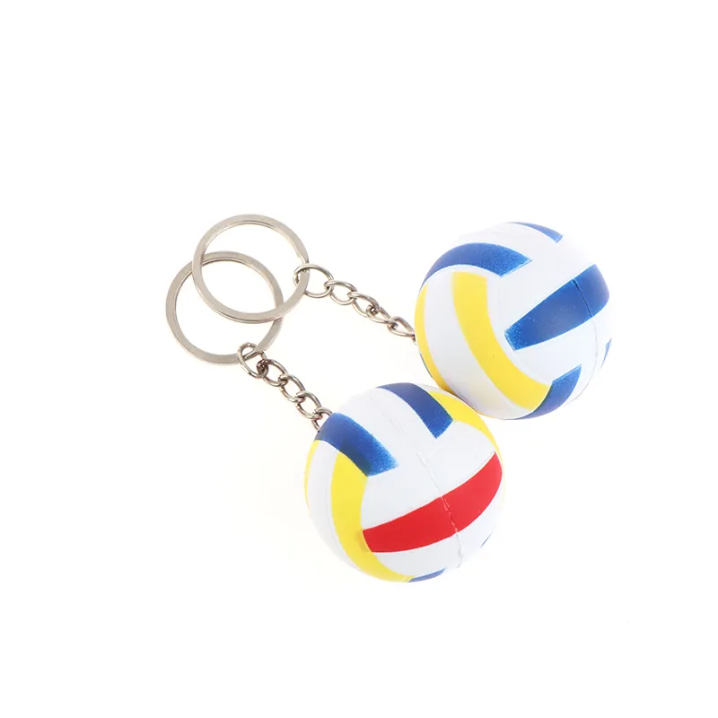 1PC 4CM Volleyball Keychain Soccer Keyring Car Chains Gifts Key Ring Sport Bag Accessories Pendant_voghion.com