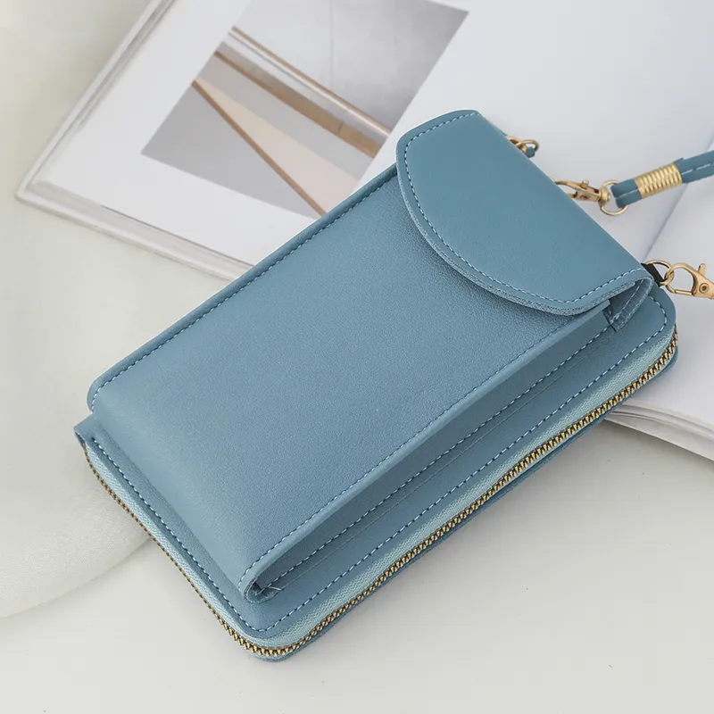 Yogodlns Lässige Handy-Umhängetasche für Frauen aus PU-Leder, multifunktionale Messenger-Handtasche mit Klappe, Damentasche_voghion.com