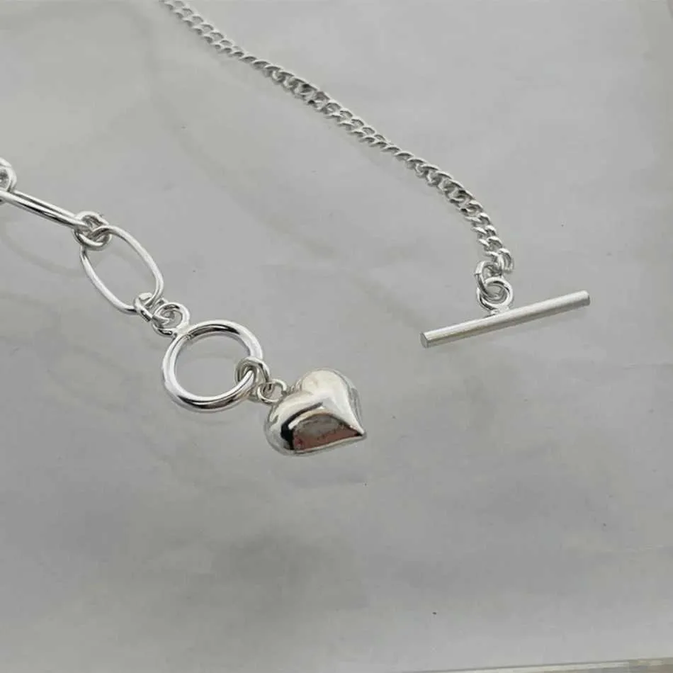 Anklets Lispector Sterling Sier korejiešu mīlestības šarms piemērots vienkāršai ķēdes kaklarotai sieviešu vasaras pludmales rotaslietas_voghion.com