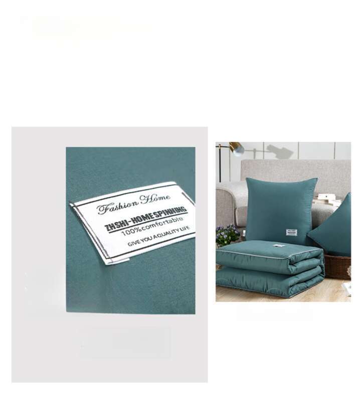 Simplicity, Embroidered Bedding, Dual Purpose Pillow, 2-in-1 Thickened Square Air Conditioner, Solid Colour Cushion_voghion.com