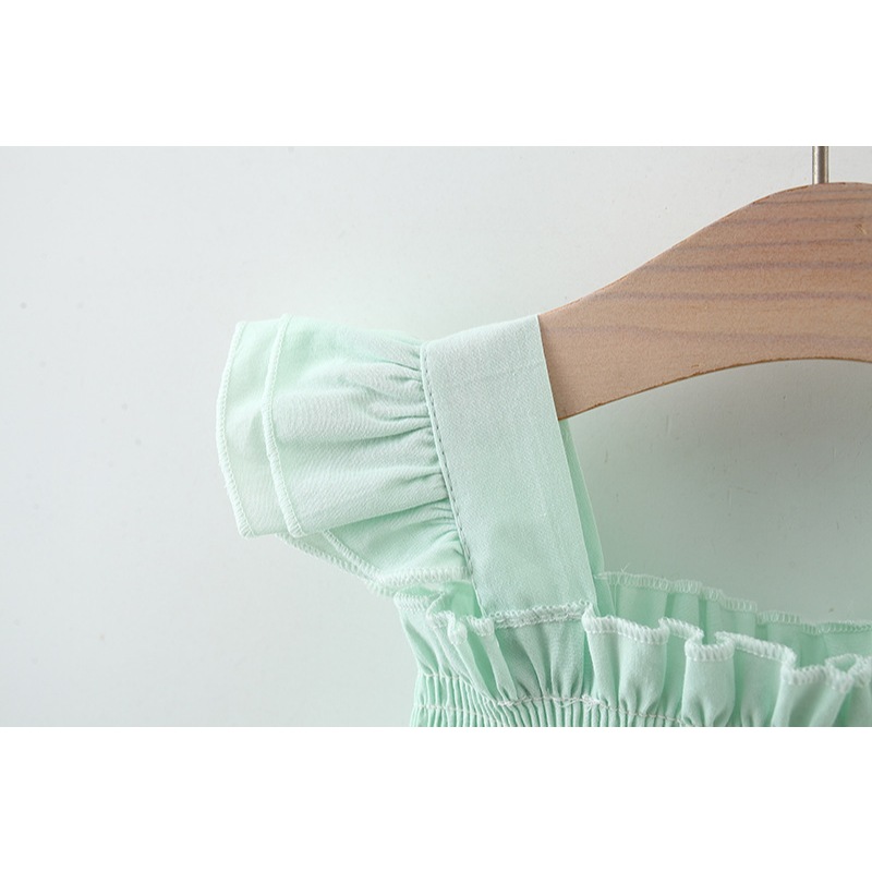 Baby Green Dress Baby Girl Strawberry Decorative Cotton Dress For 0-3 Years Old Kids_voghion.com