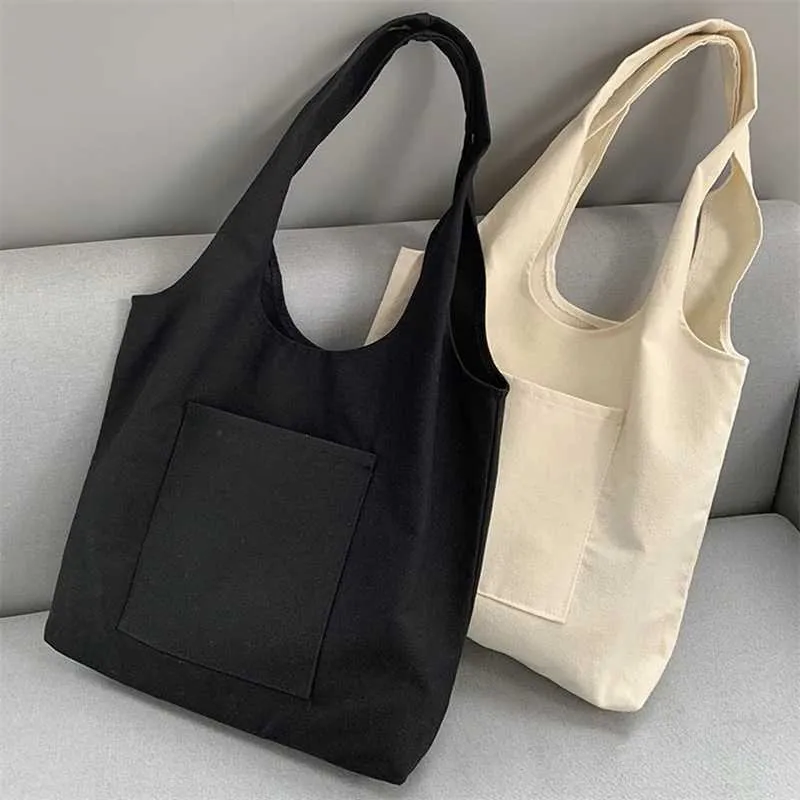 Damen Einkaufstasche umweltfreundliche Aufbewahrung wiederverwendbare Canvas Schulter Schultasche Mädchen Weihnachtsgeschenk Y241011_voghion.com