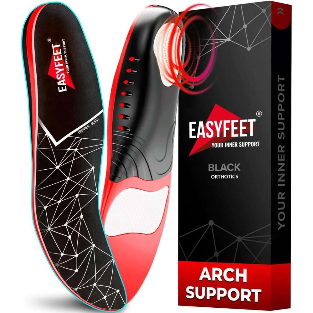 Premium Anti-Fatigue High Arch Support Uomo Donna Plantare Fascite Plantare Ortesi Suola Scarpe Stare in Piedi Tutto il Giorno Piedi Piatti_voghion.com