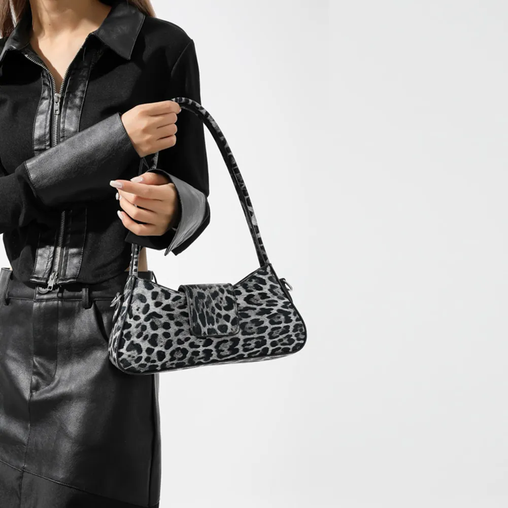 Frauen Mode Sexy Leopard Design Satchel Tote Handtasche Unterarm Frau Party Kupplung Geldbörse Schulter Abendessen Tasche_voghion.com