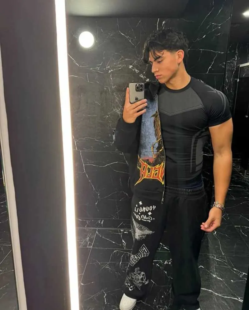 T-shirt de compression à manches courtes pour homme, séchage rapide, pour vélo, course à pied, entraînement, vêtements de sport, W250317_voghion.com