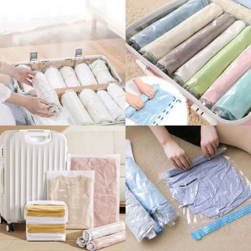 Vacuum Compression Bags For Travel Clothes And Bedding Storage_voghion.com