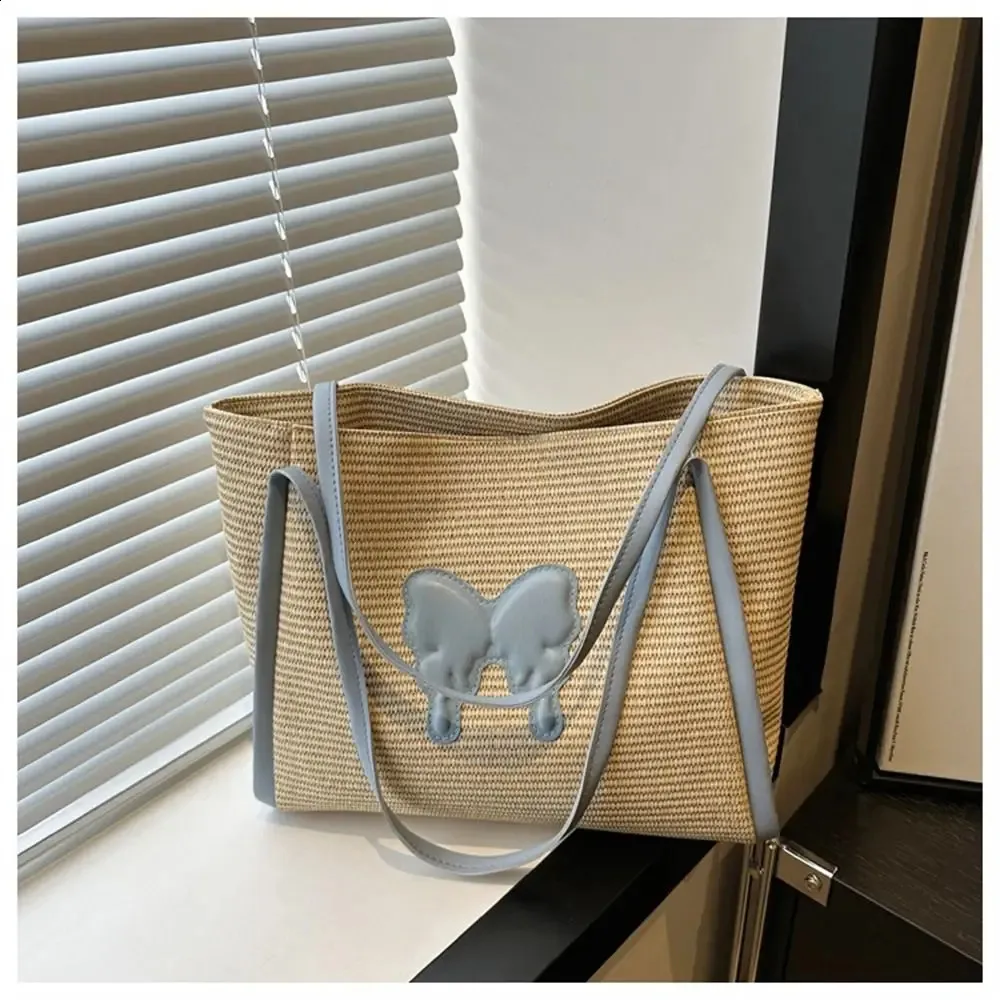 Gewebte Tragetasche Für Den Strand Handgefertigte Rattan Tasche_voghion.com