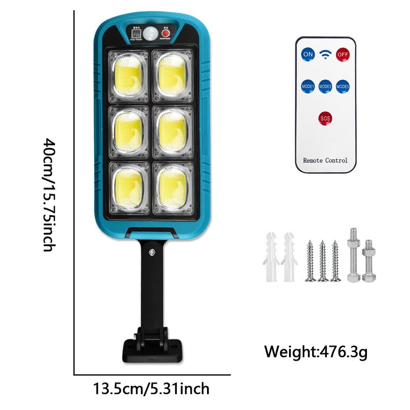 Lampe de jardin à LED super brillante à détection humaine intégrée à l'énergie solaire, éclairage mural domestique avec télécommande_voghion.com