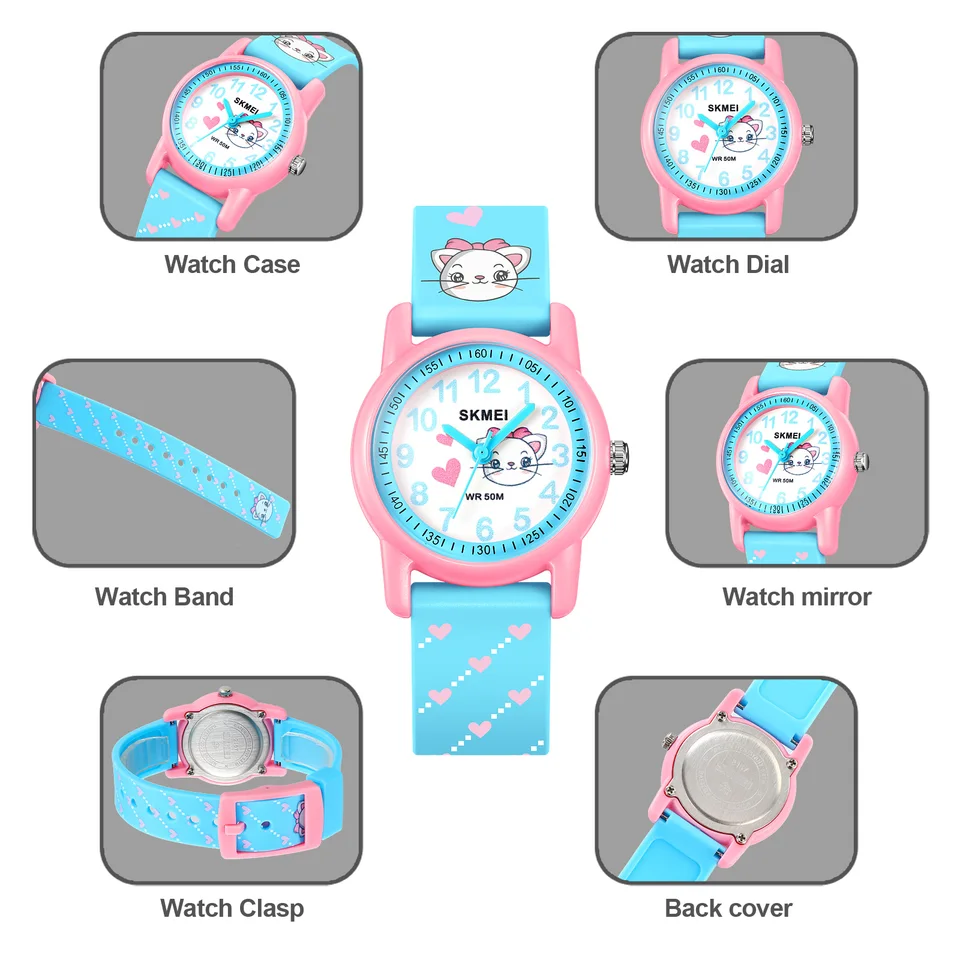 Waterproof Childrens Quartz Watch With Multicolour Sports Strap_voghion.com