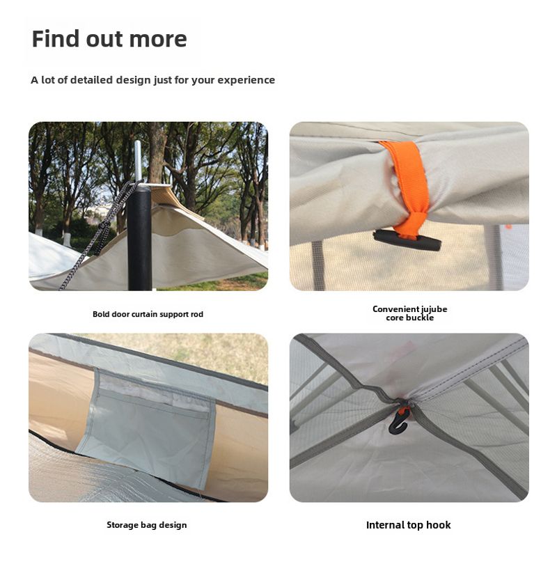 Cort de camping portabil automat, pliabil, cu deschidere rapidă, pentru mai multe persoane, rezistent la ploaie, pe toate părțile, pentru plajă_voghion.com
