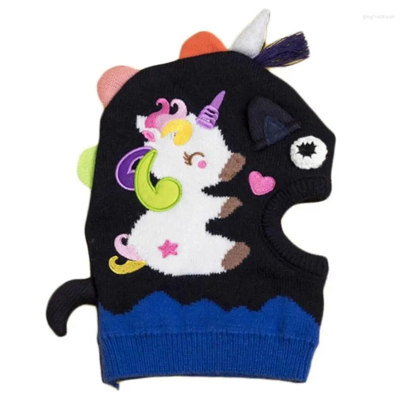 Berretti N7YD Per Pony/Dinosauro Sciarpa Invernale Lavorata A Maglia Completo Copricapo Passamontagna Antivento Attività All'aria Aperta Sport Baby Gi_voghion.com