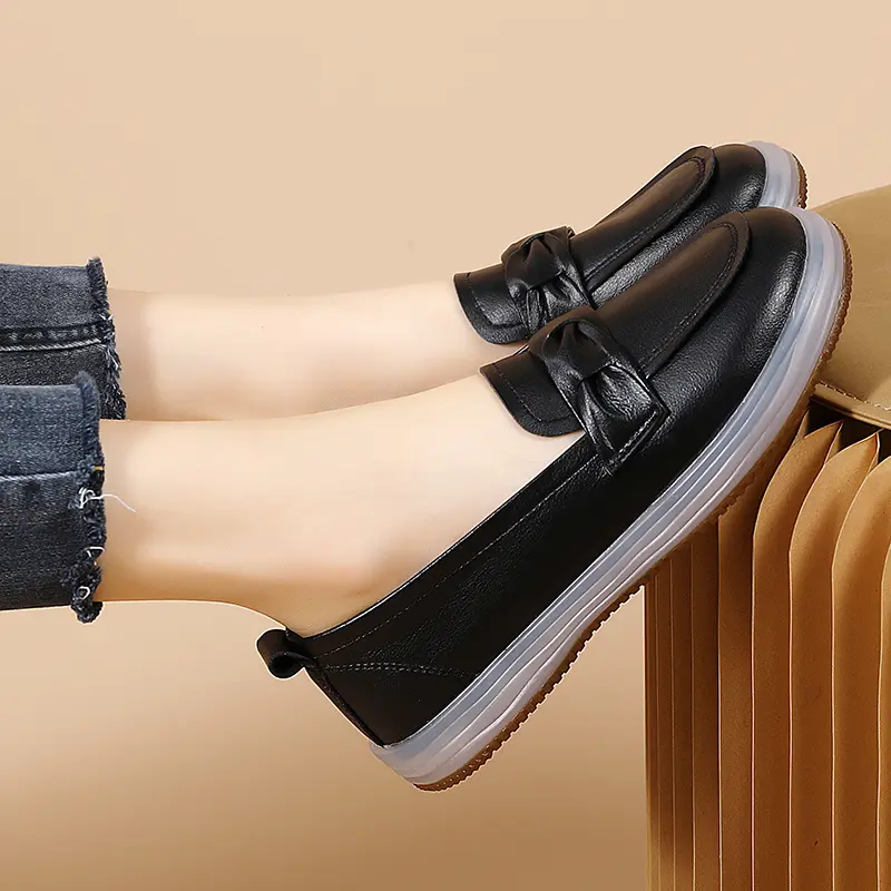 Damenschuhe Casual Single Schuhe Flache Mom Schuhe Loafers_voghion.com