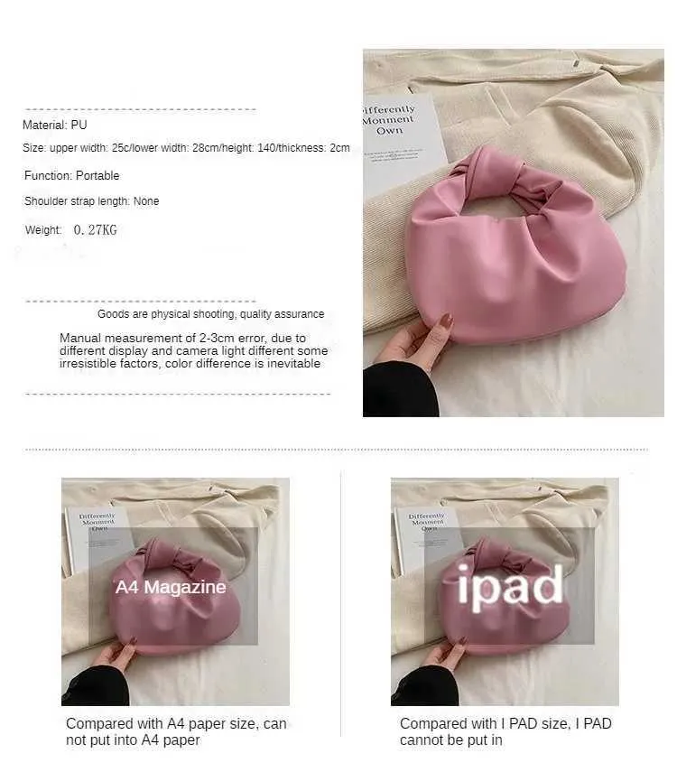 2024 INS Donna Piccola Borsa a Tracolla Festa Frizione Borsa a Tracolla Donna Pelle PU Borse a Tracolla Moda Increspato Crossbody_voghion.com
