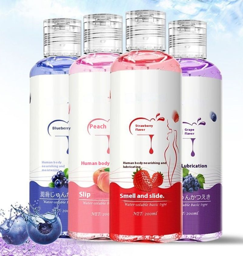 Fruit flavored body lubricant women's private parts, no wash masturbator for men's anus, adult couple sexual products_voghion.com