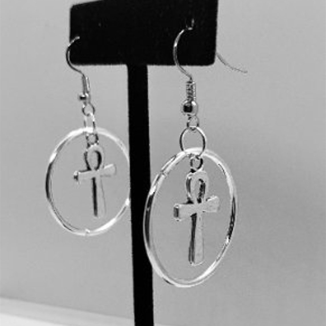 Earrings Handmade Egyptian Cross Earrings_voghion.com