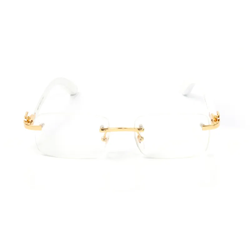 Classic Wooden Sunglasses Unisex White Series C-shaped Mahogany Gold Tea Gray Men Optical Frame Ladies Prescription_voghion.com