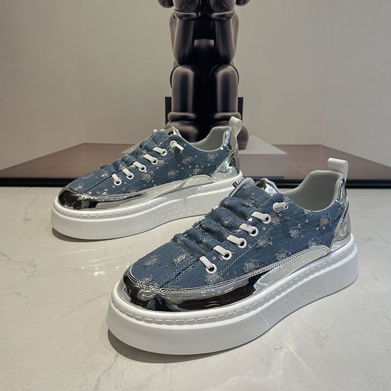Sommer Neue Songgao Fashion Lazy mit Stoffoberflächenperforation Vielseitige Casual für Herren 2024 Trendy Board Schuhe_voghion.com