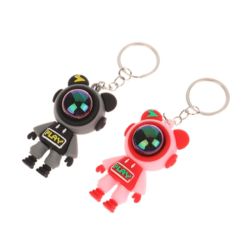1PC Schmuck Zubehör Geschenke Cartoon Beleuchtung Schlüsselanhänger Astronaut Violent Bär Kaninchen Puppe Auto Rucksack Dekorationen_voghion.com