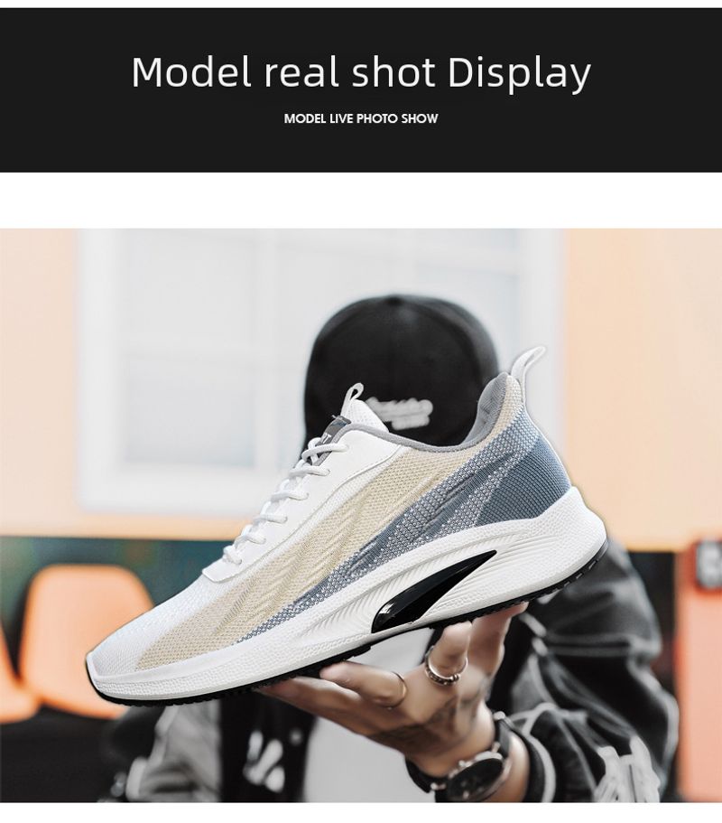 Autumn New 2023 Autumn Casual Flying Woven Sneaker Men's Breathable Comfortable Running Shoes Wholesale_voghion.com