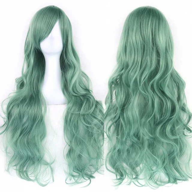 Parrucca di capelli sintetici lunghi Soowee da 80 cm di vendita calda per le donne Parrucca in fibra resistente al calore Parrucche cosplay diritte grigio rosa_voghion.com