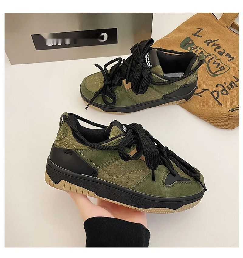 Xu Gwang's populaire Instagram-trend voor vrouwen, comfortabele dikke zolen, nichestudenten, Amerikaanse stijl board casual_voghion.com