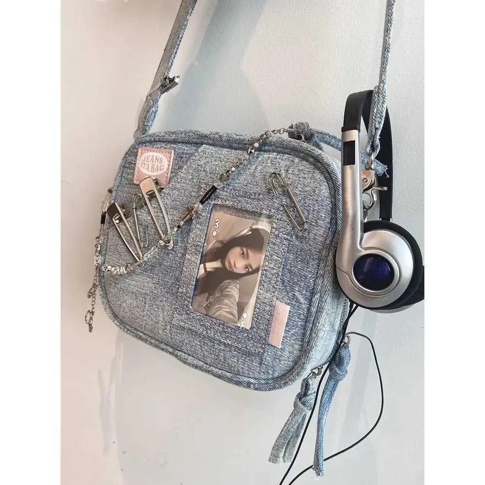 Y2K Borse a tracolla Nuove borse vintage in denim Chase Star Borsa a tracolla DonnaC241021_voghion.com