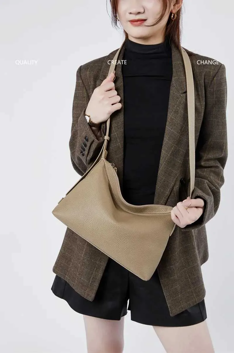 100% pelle di mucca da donna nuova moda tracolla regolabile borsa a tracolla da donna in vera pelle borse a tracolla da donna 2835C241210_voghion.com