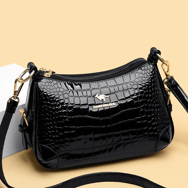Designer Pu Leather Crossbody Bags For Women 2024 Shoulder Messenger Bag Lady Travel Handbags And Purse_voghion.com