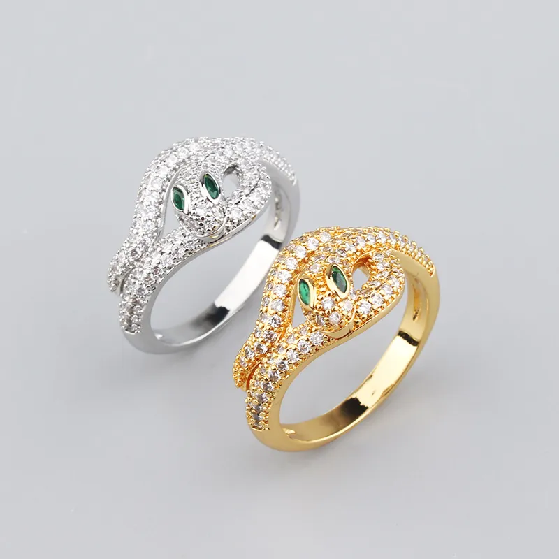 Gold Snake Bangle And Ring Set For Women Elegant Fashion Jewellery_voghion.com