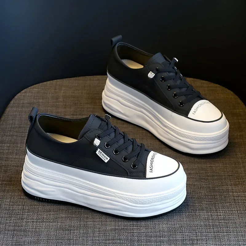 7cm rindsleder vulkanisierte plattform keilförmigen versteckte schnürsenkel schnürsenkel erhöhen lässige mode sport frauen_voghion.com