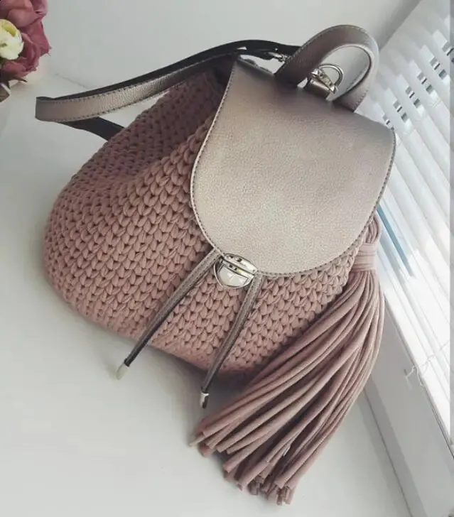 1 tracolla per borsa fatta a mano, set di fondi in pelle intrecciata con accessori hardware per zaino fai da te 240725_voghion.com