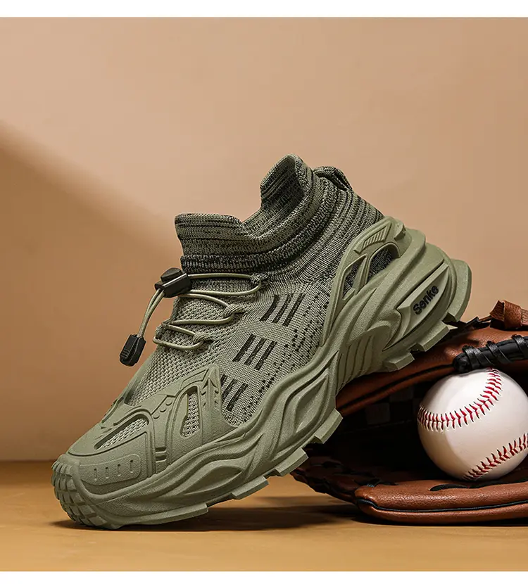 Herren Freizeitschuhe Mit Dicker Sohle Atmungsaktive Sneaker_voghion.com