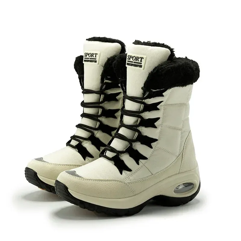 Winterkwaliteit voor dames, warm houden, halfhoge waterdichte sneeuwschoenen voor dames, comfortabele damesschoenen met hoge dijen_voghion.com