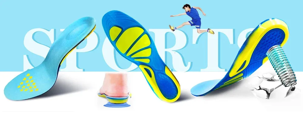 Running Sport Orthopedic Insoles Shock Absorbant Pads Sole Pad Shoes Insert Foot Care For Plantar Fasciitis 250114_desvips.com
