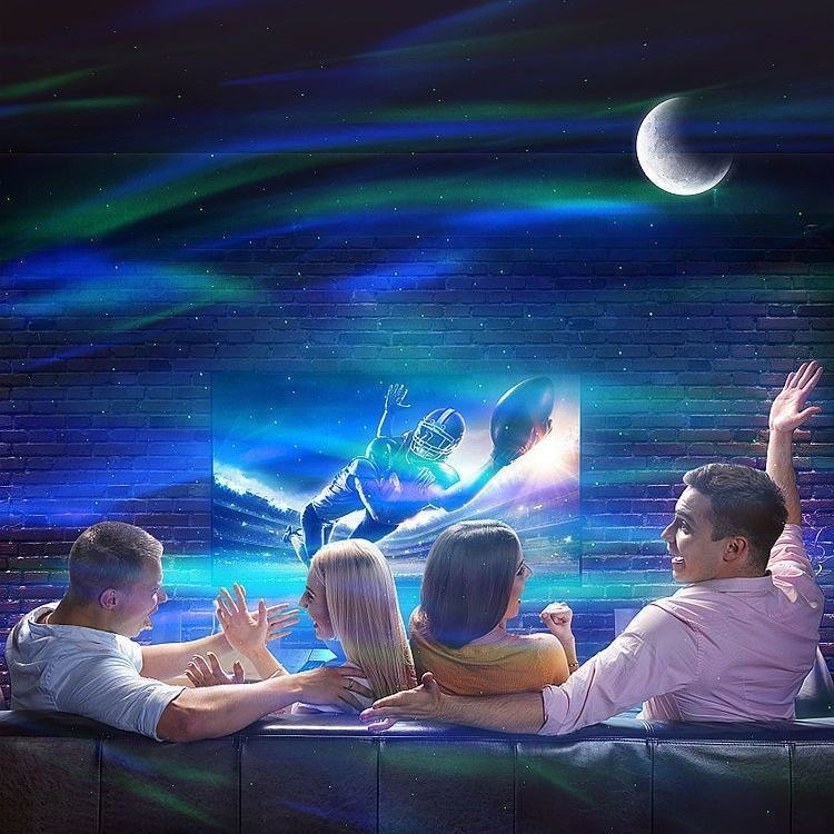 ÚJ Galaxis Projektor Holdlámpa Galaxis Fényprojektor Csillagos Égbolt LED Éjjeli Lámpa Aurora Északi Fény Szobavilágítás Gyerek Ajándék_voghion.com