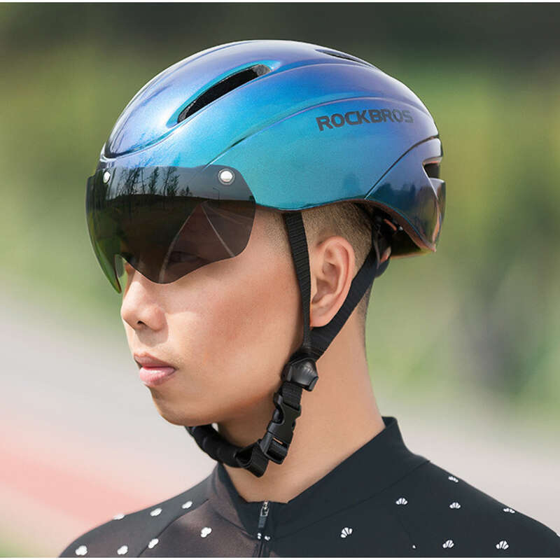 ROCKBROS Cycling Helmet, Road Mountain Bike, Male And Female Integrated Safety Hat_voghion.com