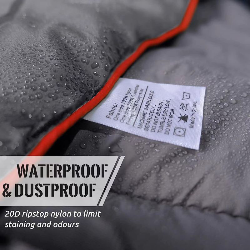 20cm quadratisch gesteppte Outdoor-Park-Strand-Reisedecke feuchtigkeitsdichte Matte 20d Anti-Spritzwasser_voghion.com