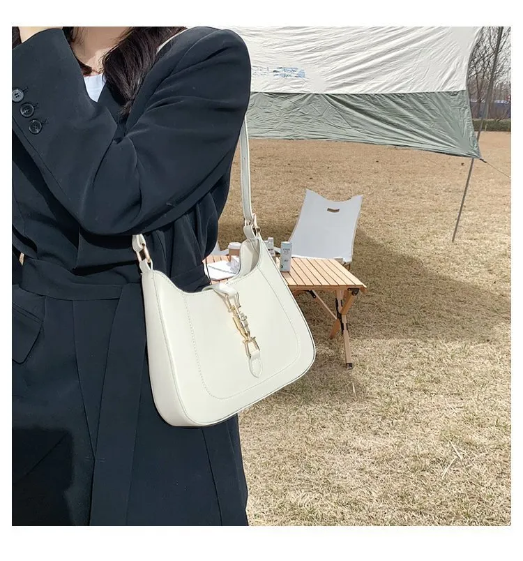 Women's Shoulder Bag Solid Colour Fashion Messenger Handbag_voghion.com