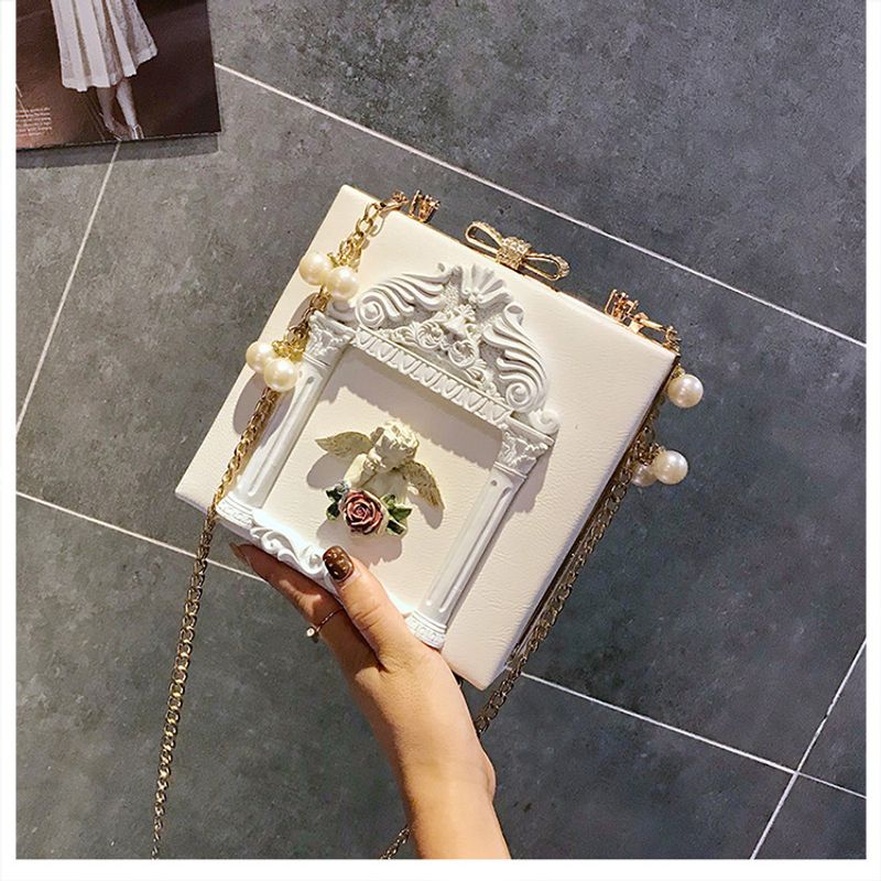 Small Baroque Angel Shoulder Bag For Women With Chain Strap_voghion.com