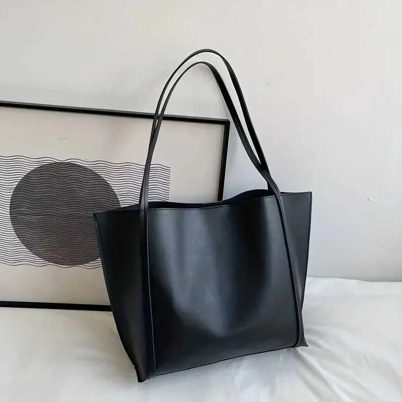 Minimalistische Vintage-Umhängetasche mit großem Fassungsvermögen und einfarbiger EinstecktascheC241104_voghion.com