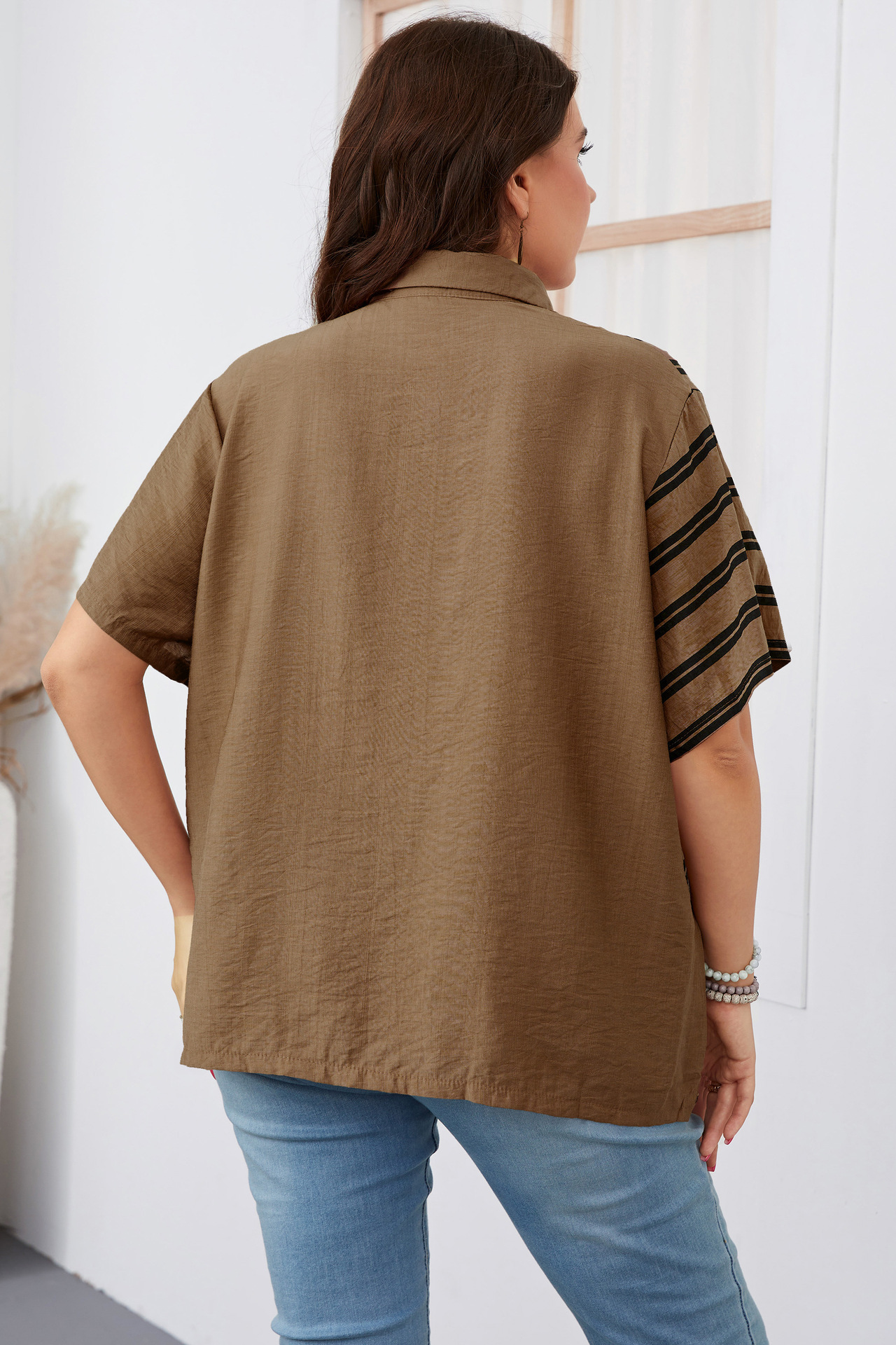 Women's loose shirt large size women's clothing_voghion.com