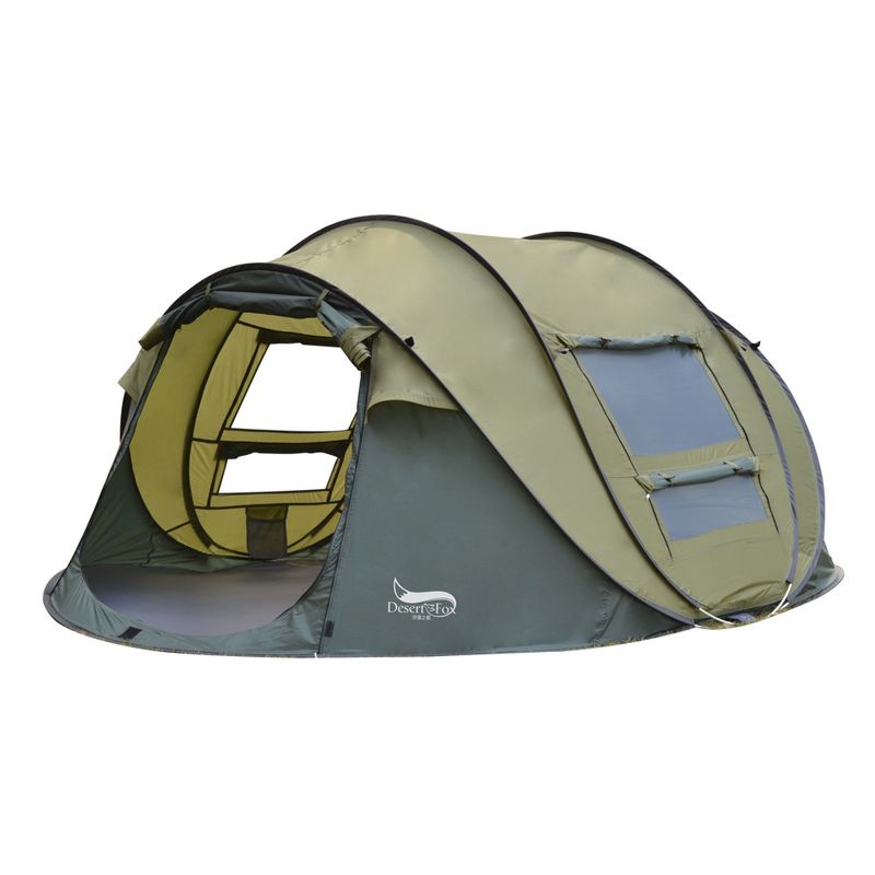 Outdoor automatic 3-4 people quick open free boat multi-person camping park tent rain protection_voghion.com