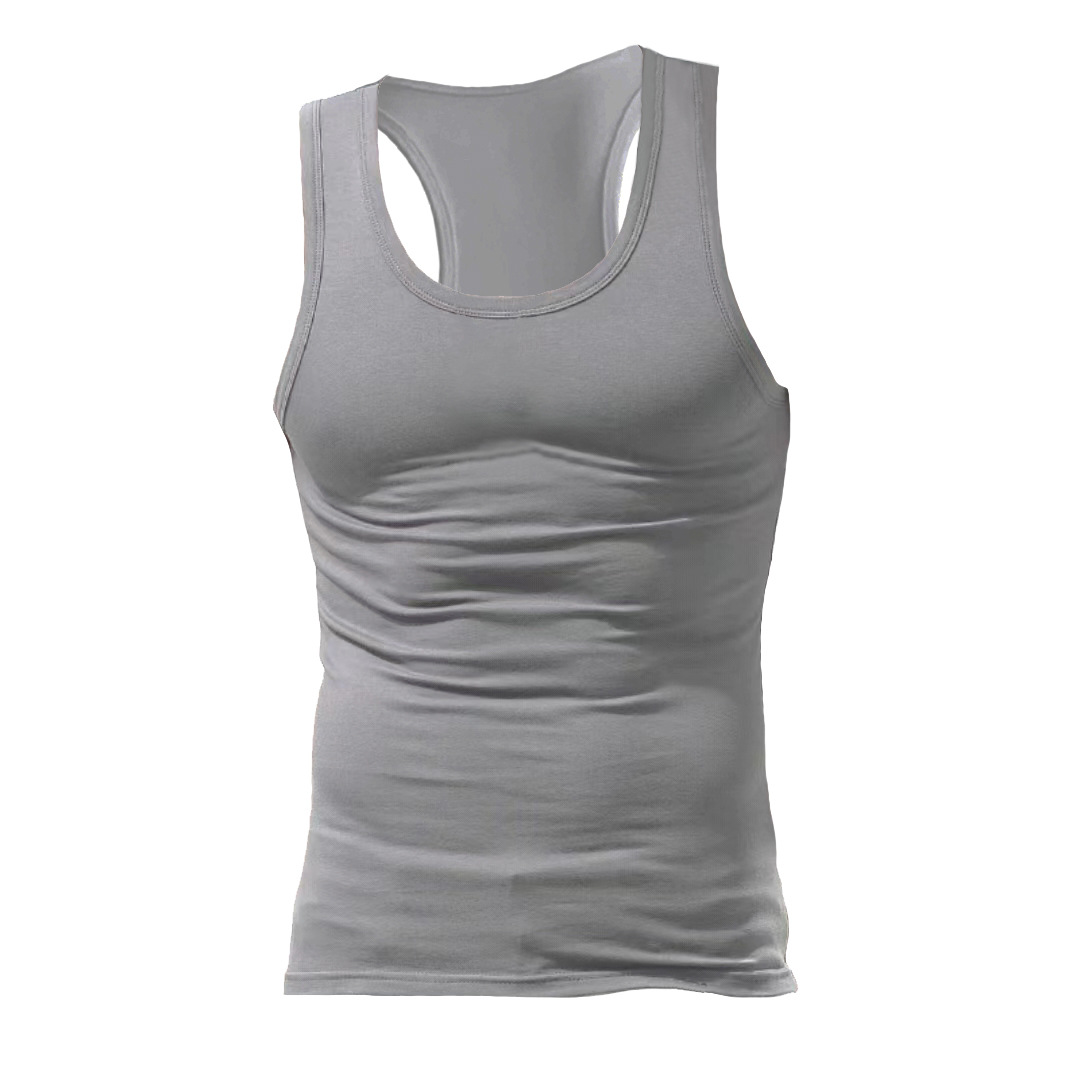 Cross-border New American Style Men's Vest Wearing Trendy Hurdle Sports Fitness Men's Spring and Summer Undershirt Vest_voghion.com