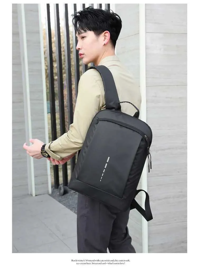 Sac à dos ultra léger et imperméable pour homme, sac à dos élégant pour ordinateur portable 15,6 pouces C241011C241011_voghion.com