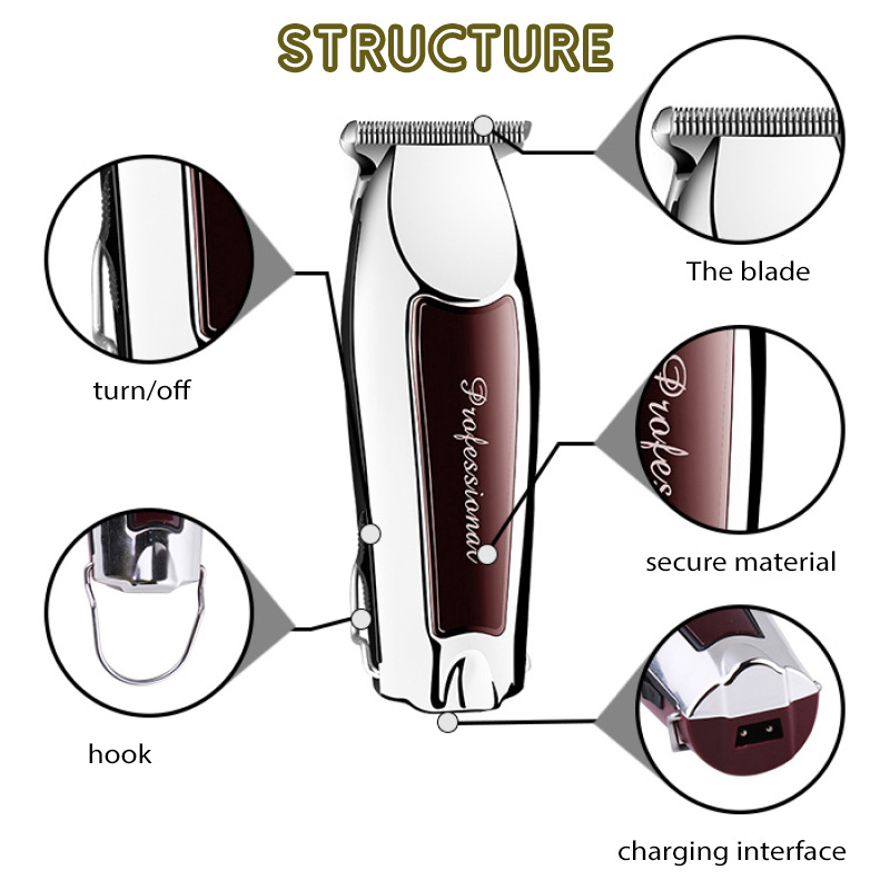 Professionele kapperszaak snijmachine herentrimmer oplaadbare snoer tondeuse elektrische scheerapparaat past op Wahl mes_voghion.com